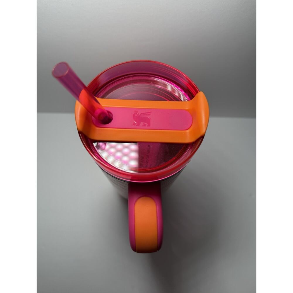 Stanley X Moolah Kicks Turquoise + Pink Orange 30oz Quencher Tumbler Set BNWT - Picture 9 of 14